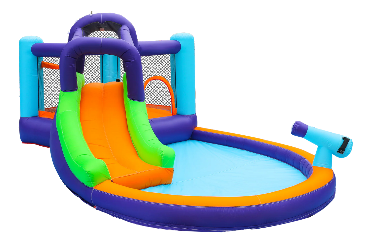 BOUNCY SLIDE WATER PARK WITH WATER CANNON