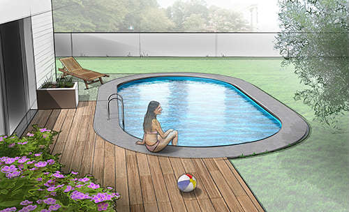 16'x24'x52" Optimum Aluminum Pool AG
