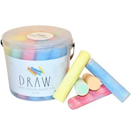 JUMBO OUTDOOR SIDEWALK CHALK - 20PC BUCKET