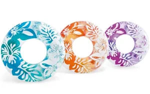 CLEAR TROPICAL SWIM TUBES ASSORTED 36"
