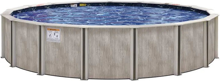 Ashwood 33' Round 54" Pool Package - Includes Boulder Swirl Liner, Ladder & Maintenance Kit