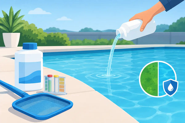 How to Use Pool Algaecide Without Overdoing It
