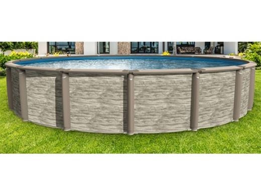Azor 30' Round 54" Pool Package - Includes Boulder Swirl Liner, Ladder & Maintenance Kit