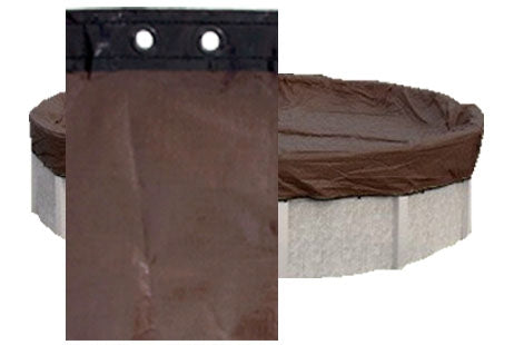 37' Brown/Black Round Bound Ultra Premium Winter Cover For 33' Round AG Pool