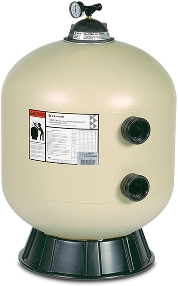Pentair 24" Triton® II Side Mount Filter TR 60 Almond