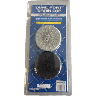 Dual Port Drain Cap W/Oring 2 pack  Replacement caps for PRC cartridge filters and Dual Port Aboveground pumps.