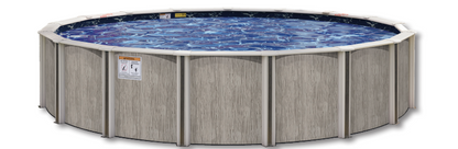 24'X12'X52 OVAL ASHWOOD - 8" RESIN TOP RAILS - 52" SIDEWALL PACKAGE