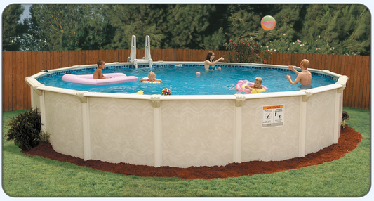 21'X52 ROUND CENTURY - 9" WRAP AROUND TOP RAIL - STEEL CATEGORY - 52" WALL PACKAGE