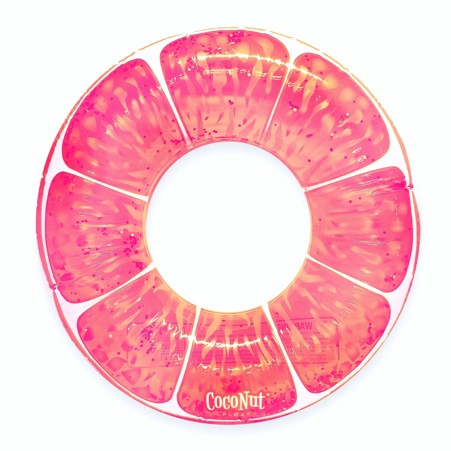 PINK GRAPEFRUIT GLITTER POOL FLOAT
