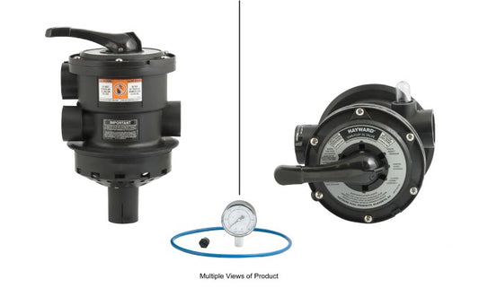 SP0714T HAYWARD 1 1/2" BLACK VARI-FLO TOP MOUNT MULTIPORT VALVE