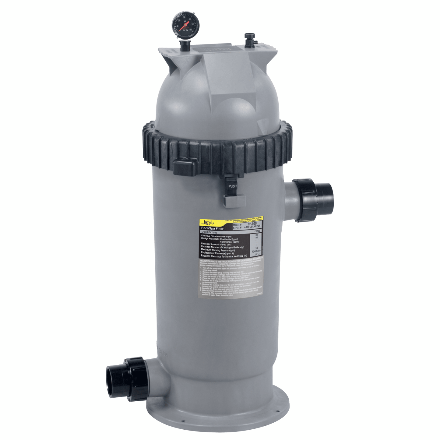 Jandy 200 SqFt Small CS Cartridge Filter