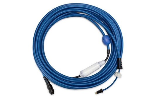 BLUE 2-WIRE THICK CABLE WITH SWIVEL 60'