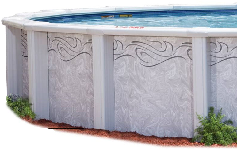 16'X52 ROUND  SARATOGA - 10 1/2" Resin Top Rail - 52" Pool Wall
