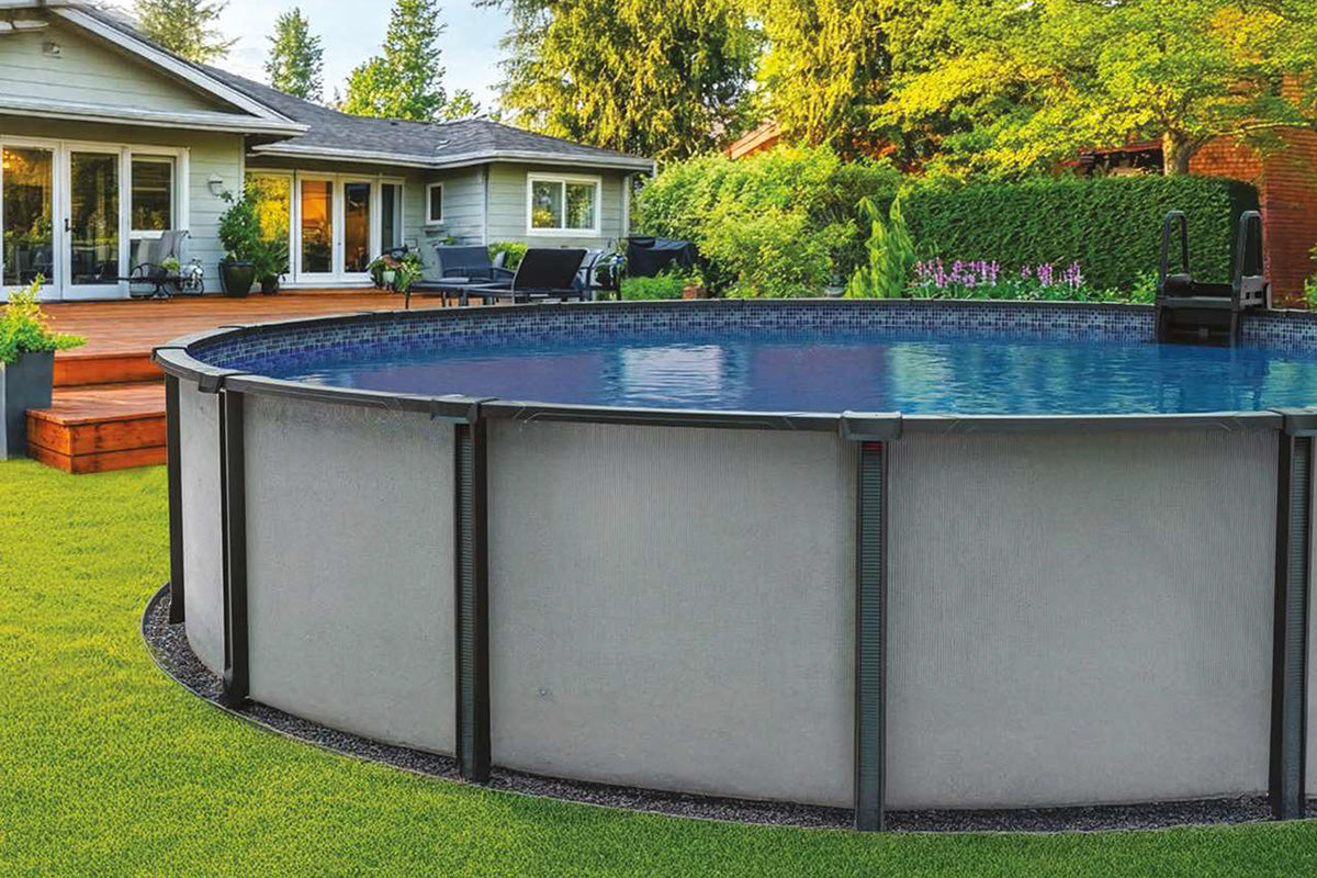 Carvin 18' x 52" SunLab Round Model S300 Sunlit Bay Black Above Ground Pool Kit