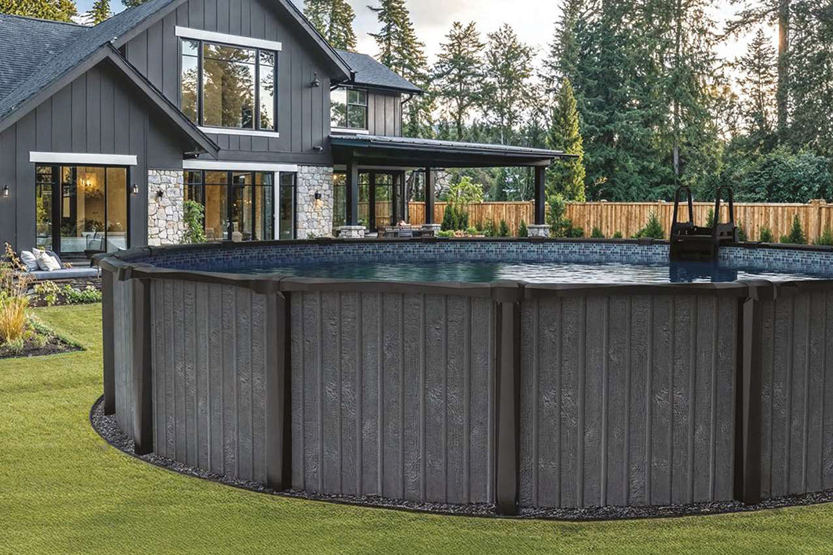 Carvin 18' x 52" SunLab Round Model S510 Twilight Tide Black Above Ground Pool Kit