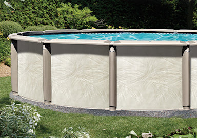 Wilbar 12' x 23' Azor Oval Canvas & Stainless Wall for Above Ground Pool