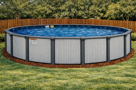 Embassy Summer Nites — 33' Round Above-Ground Pool — 54" Wall