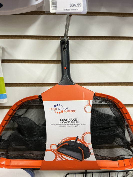 18" SUPREME SERIES LEAF RAKE W/