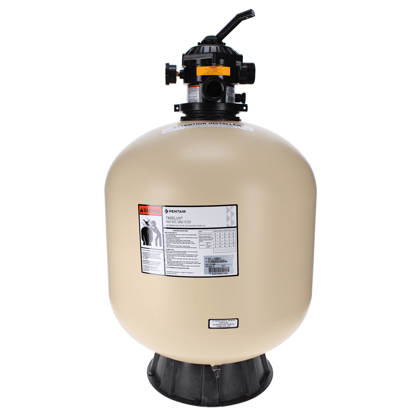 Pentair 24" Tagelus® Top Mount Filter TA 60D with 1.5" MPV