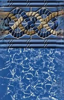 Swimline 21' x 52" Round Mystri Gold UniBead/Hung Above Ground Pool Liner