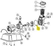 PUMP O-RING, BUNA N -	308-1064