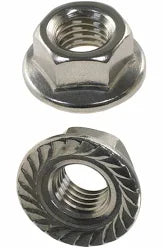 1/4-20 HEX FLANGE LOCKNUT; SS -321-1021